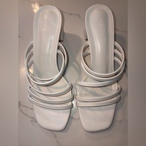 White Heeled Sandals